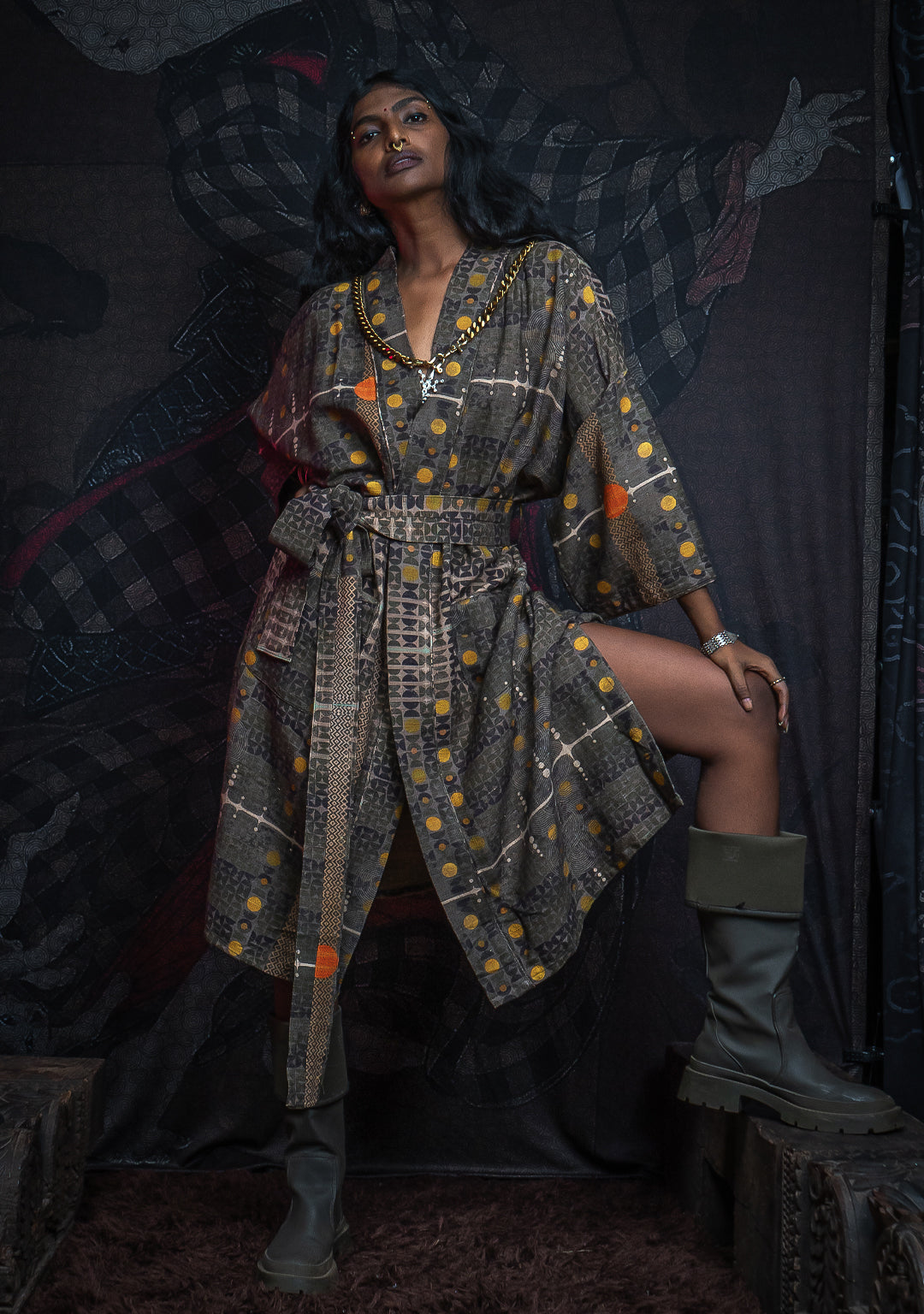 Classic Kimono / Raw Stripes - KINGCACAO